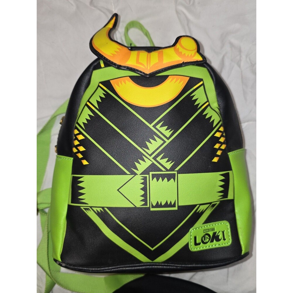 Marvel studios Loki green and black mini backpack bookbag purse bag tote!